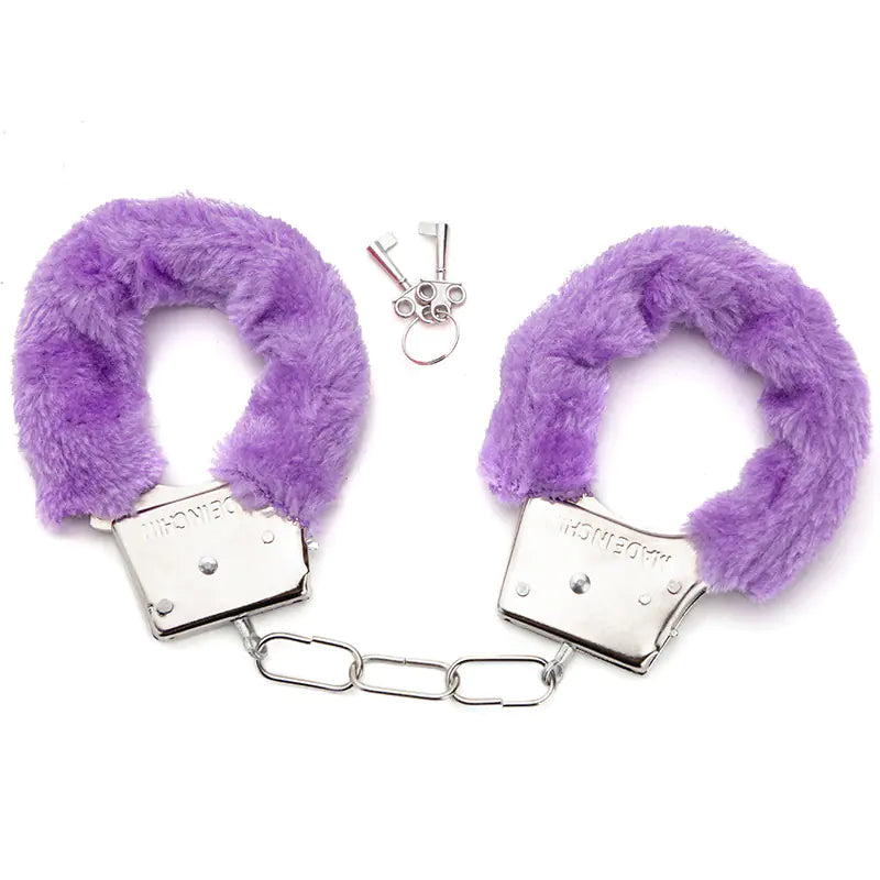 Metal Bondage Handcuffs with Plush Lining