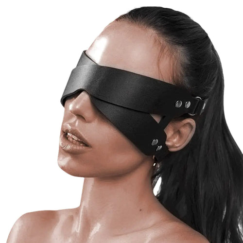 Gothic Leather Eye Mask for Events