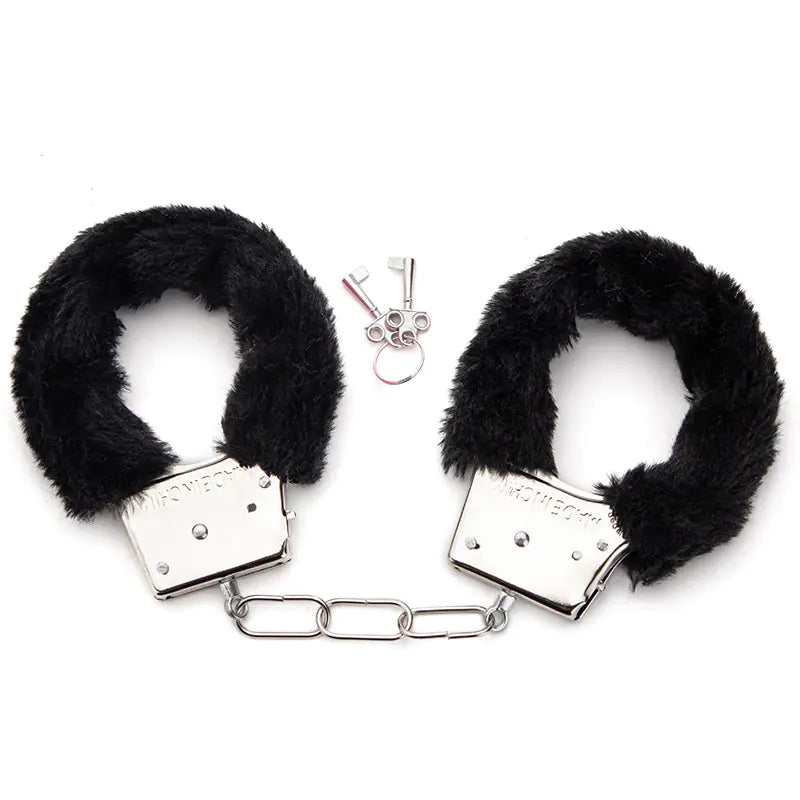 Metal Bondage Handcuffs with Plush Lining